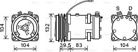 Ava Quality Cooling CSAK007 - Kompresors, Gaisa kond. sistēma autodraugiem.lv