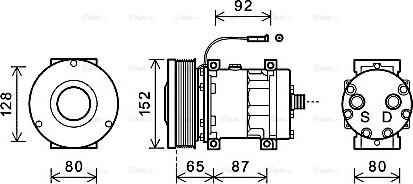 Ava Quality Cooling CSAK013 - Kompresors, Gaisa kond. sistēma autodraugiem.lv