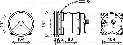 Ava Quality Cooling CSAK020 - Kompresors, Gaisa kond. sistēma autodraugiem.lv