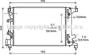 Ava Quality Cooling CT2043 - Radiators, Motora dzesēšanas sistēma autodraugiem.lv