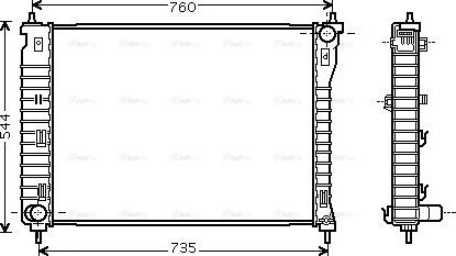 Ava Quality Cooling CT 2034 - Radiators, Motora dzesēšanas sistēma autodraugiem.lv