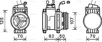 Ava Quality Cooling CTK041 - Kompresors, Gaisa kond. sistēma autodraugiem.lv