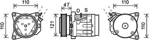 Ava Quality Cooling CTK036 - Kompresors, Gaisa kond. sistēma autodraugiem.lv