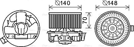 Ava Quality Cooling DA8010 - Salona ventilators autodraugiem.lv