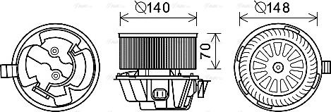 Ava Quality Cooling DA8012 - Salona ventilators autodraugiem.lv