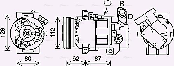 Ava Quality Cooling DAAK015 - Kompresors, Gaisa kond. sistēma autodraugiem.lv