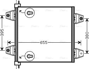 Ava Quality Cooling DF 5034 - Kondensators, Gaisa kond. sistēma autodraugiem.lv