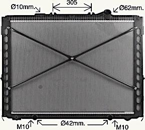 Ava Quality Cooling DF2096 - Radiators, Motora dzesēšanas sistēma autodraugiem.lv