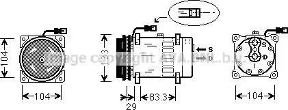 Ava Quality Cooling DF K026 - Kompresors, Gaisa kond. sistēma autodraugiem.lv