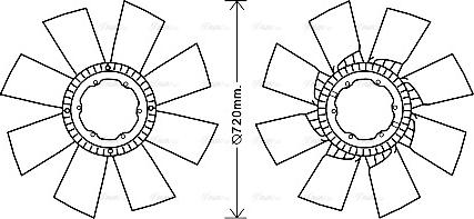 Ava Quality Cooling DFB061 - Ventilators, Motora dzesēšanas sistēma autodraugiem.lv