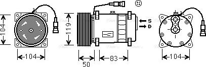 Ava Quality Cooling DF K038 - Kompresors, Gaisa kond. sistēma autodraugiem.lv