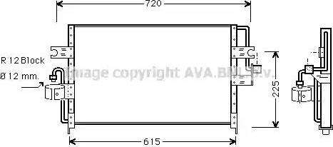 Ava Quality Cooling DN 5165 - Kondensators, Gaisa kond. sistēma autodraugiem.lv