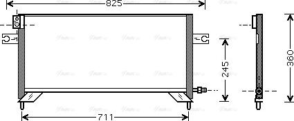 Ava Quality Cooling DN 5204 - Kondensators, Gaisa kond. sistēma autodraugiem.lv