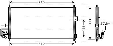 Ava Quality Cooling DN 5201 - Kondensators, Gaisa kond. sistēma autodraugiem.lv