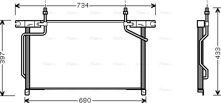 Ava Quality Cooling DN 5213 - Kondensators, Gaisa kond. sistēma autodraugiem.lv