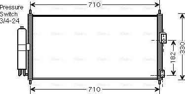 Ava Quality Cooling DN5270D - Kondensators, Gaisa kond. sistēma autodraugiem.lv