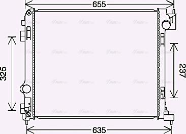 Ava Quality Cooling DN2444 - Radiators, Motora dzesēšanas sistēma autodraugiem.lv