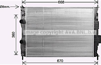 Ava Quality Cooling DN2463 - Radiators, Motora dzesēšanas sistēma autodraugiem.lv