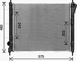 Ava Quality Cooling DN2470 - Radiators, Motora dzesēšanas sistēma autodraugiem.lv