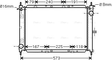 Ava Quality Cooling DN 2260 - Radiators, Motora dzesēšanas sistēma autodraugiem.lv