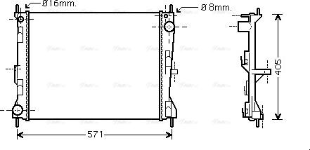 Ava Quality Cooling DN 2235 - Radiators, Motora dzesēšanas sistēma autodraugiem.lv