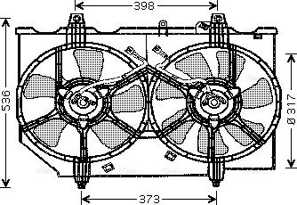 Ava Quality Cooling DN 7513 - Ventilators, Motora dzesēšanas sistēma autodraugiem.lv