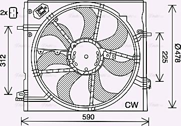 Ava Quality Cooling DN7536 - Ventilators, Motora dzesēšanas sistēma autodraugiem.lv