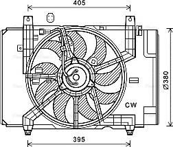 Ava Quality Cooling DN7532 - Ventilators, Motora dzesēšanas sistēma autodraugiem.lv