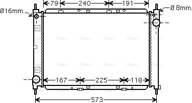 Ava Quality Cooling DNA2261 - Radiators, Motora dzesēšanas sistēma autodraugiem.lv