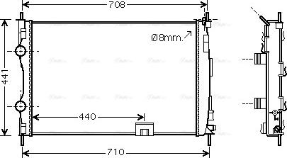 Ava Quality Cooling DNA2288 - Radiators, Motora dzesēšanas sistēma autodraugiem.lv