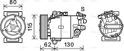 Ava Quality Cooling DNAK390 - Kompresors, Gaisa kond. sistēma autodraugiem.lv