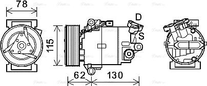 Ava Quality Cooling DNAK386 - Kompresors, Gaisa kond. sistēma autodraugiem.lv
