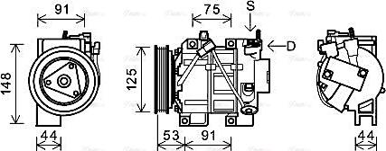 Ava Quality Cooling DNAK335 - Kompresors, Gaisa kond. sistēma autodraugiem.lv