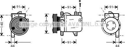 Ava Quality Cooling DN K001 - Kompresors, Gaisa kond. sistēma autodraugiem.lv