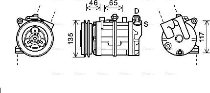 Ava Quality Cooling DNK341 - Kompresors, Gaisa kond. sistēma autodraugiem.lv