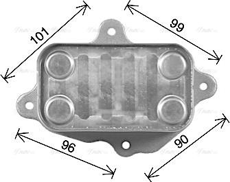 Ava Quality Cooling DW3439 - Eļļas radiators, Motoreļļa autodraugiem.lv