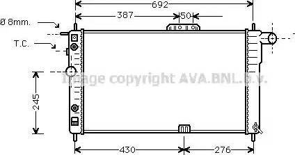 Ava Quality Cooling DW 2002 - Radiators, Motora dzesēšanas sistēma autodraugiem.lv