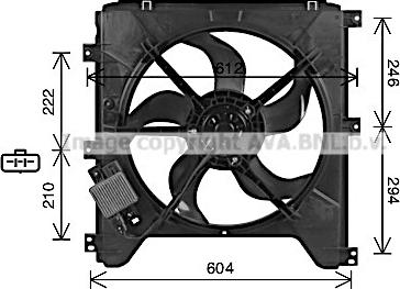 Ava Quality Cooling DW7520 - Ventilators, Motora dzesēšanas sistēma autodraugiem.lv