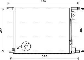 Ava Quality Cooling DWA5139D - Kondensators, Gaisa kond. sistēma autodraugiem.lv