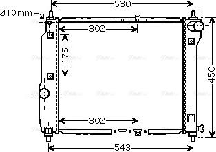 Ava Quality Cooling DWA2066 - Radiators, Motora dzesēšanas sistēma autodraugiem.lv