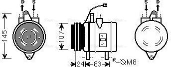Ava Quality Cooling DWAK096 - Kompresors, Gaisa kond. sistēma autodraugiem.lv