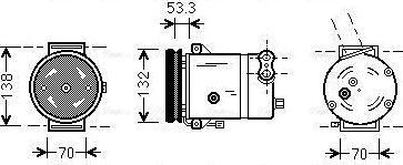 Ava Quality Cooling DWAK018 - Kompresors, Gaisa kond. sistēma autodraugiem.lv