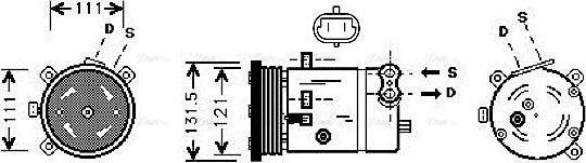 Ava Quality Cooling DWAK038 - Kompresors, Gaisa kond. sistēma autodraugiem.lv