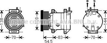 Ava Quality Cooling DWK091 - Kompresors, Gaisa kond. sistēma autodraugiem.lv