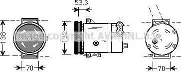 Ava Quality Cooling DW K018 - Kompresors, Gaisa kond. sistēma autodraugiem.lv