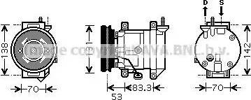 Ava Quality Cooling DW K080 - Kompresors, Gaisa kond. sistēma autodraugiem.lv
