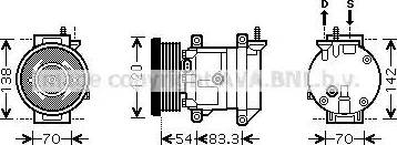 Ava Quality Cooling DW K071 - Kompresors, Gaisa kond. sistēma autodraugiem.lv