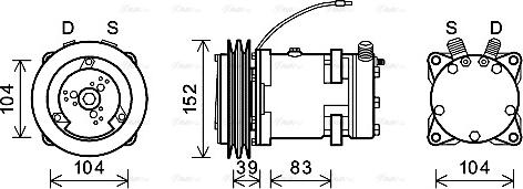 Ava Quality Cooling DZAK013 - Kompresors, Gaisa kond. sistēma autodraugiem.lv