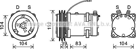 Ava Quality Cooling DZK013 - Kompresors, Gaisa kond. sistēma autodraugiem.lv