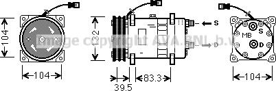 Ava Quality Cooling DZK017 - Kompresors, Gaisa kond. sistēma autodraugiem.lv